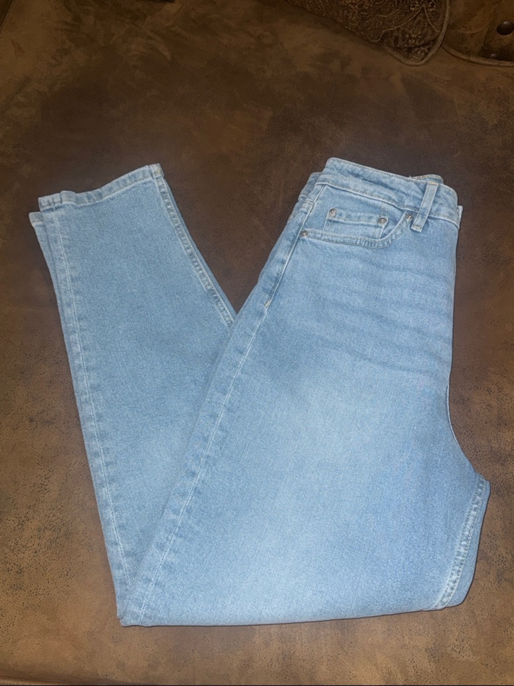 Light Wash High-Rise Jeans